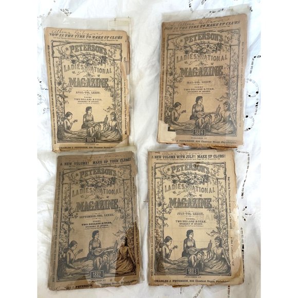 Peterson’s Ladies National Other - Peterson’s Ladies National Set of 4 late 1800’s